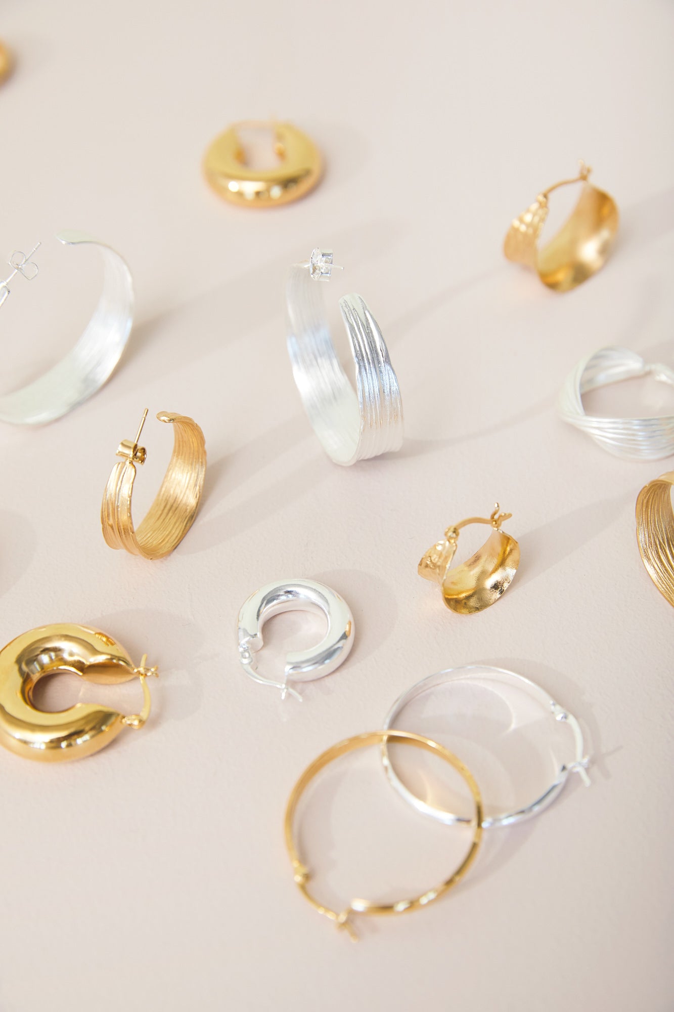 Olive Petit creoler - forgyldt